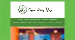 Desktop Screenshot of openwayyoga.com