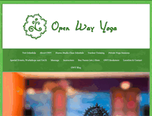 Tablet Screenshot of openwayyoga.com